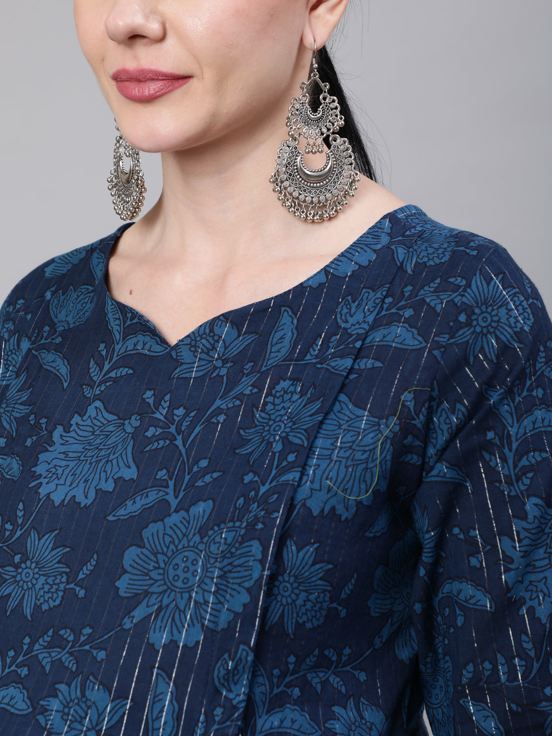 Ethnic Printed Flared Maternity Dress