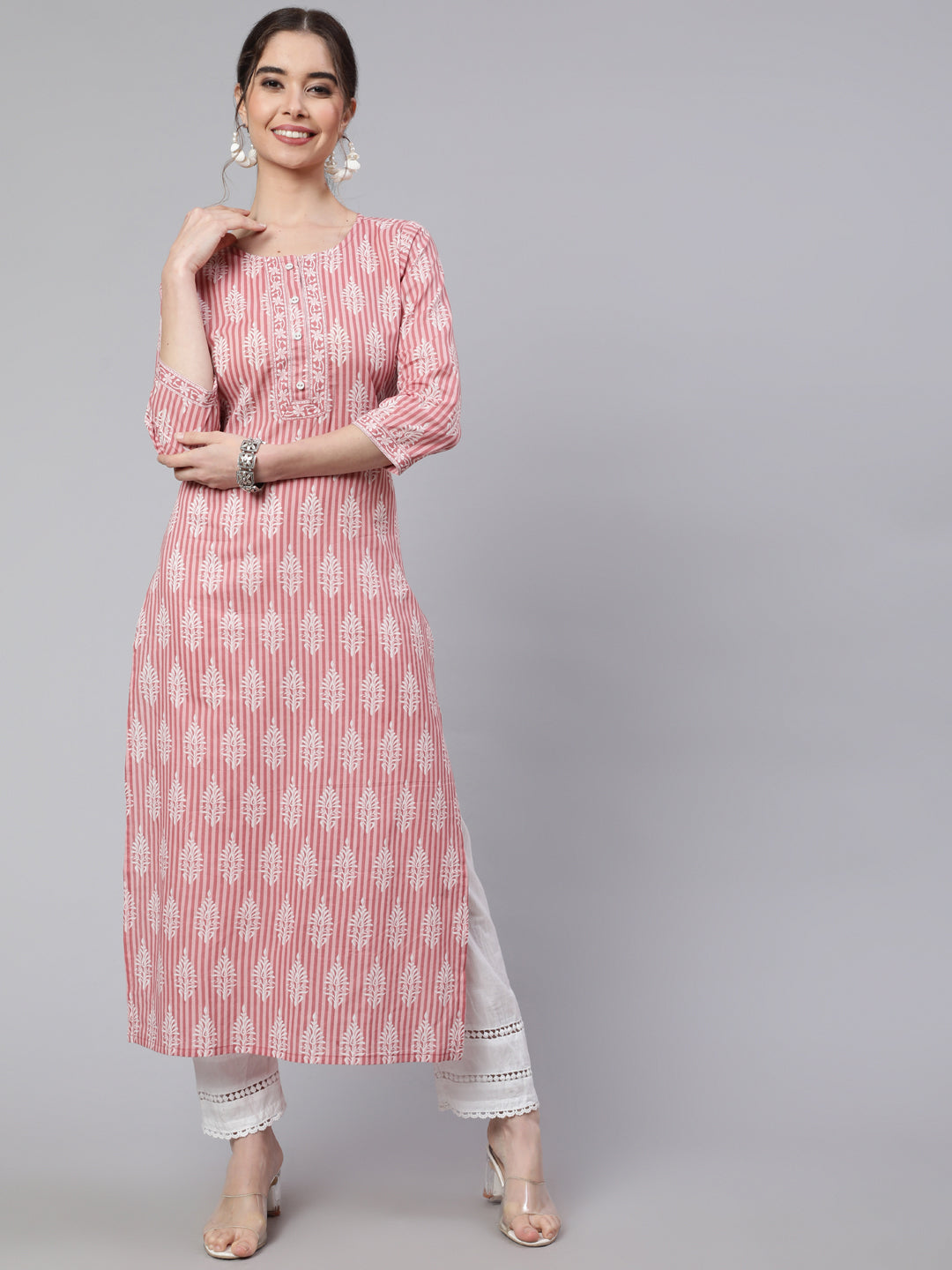 Nayo pink printed kurta – wholesale supplier