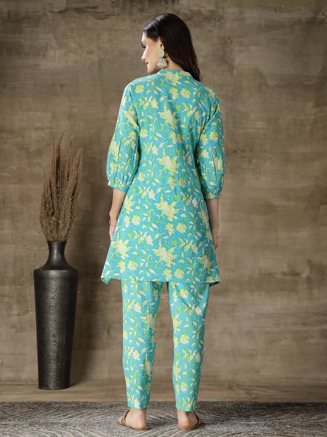 Printedembroidered Cotton Co-Ord Set