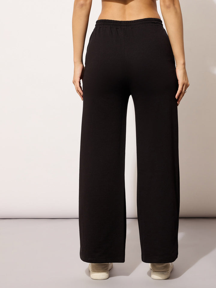 Women Terry NEW YORK Print Track Pants