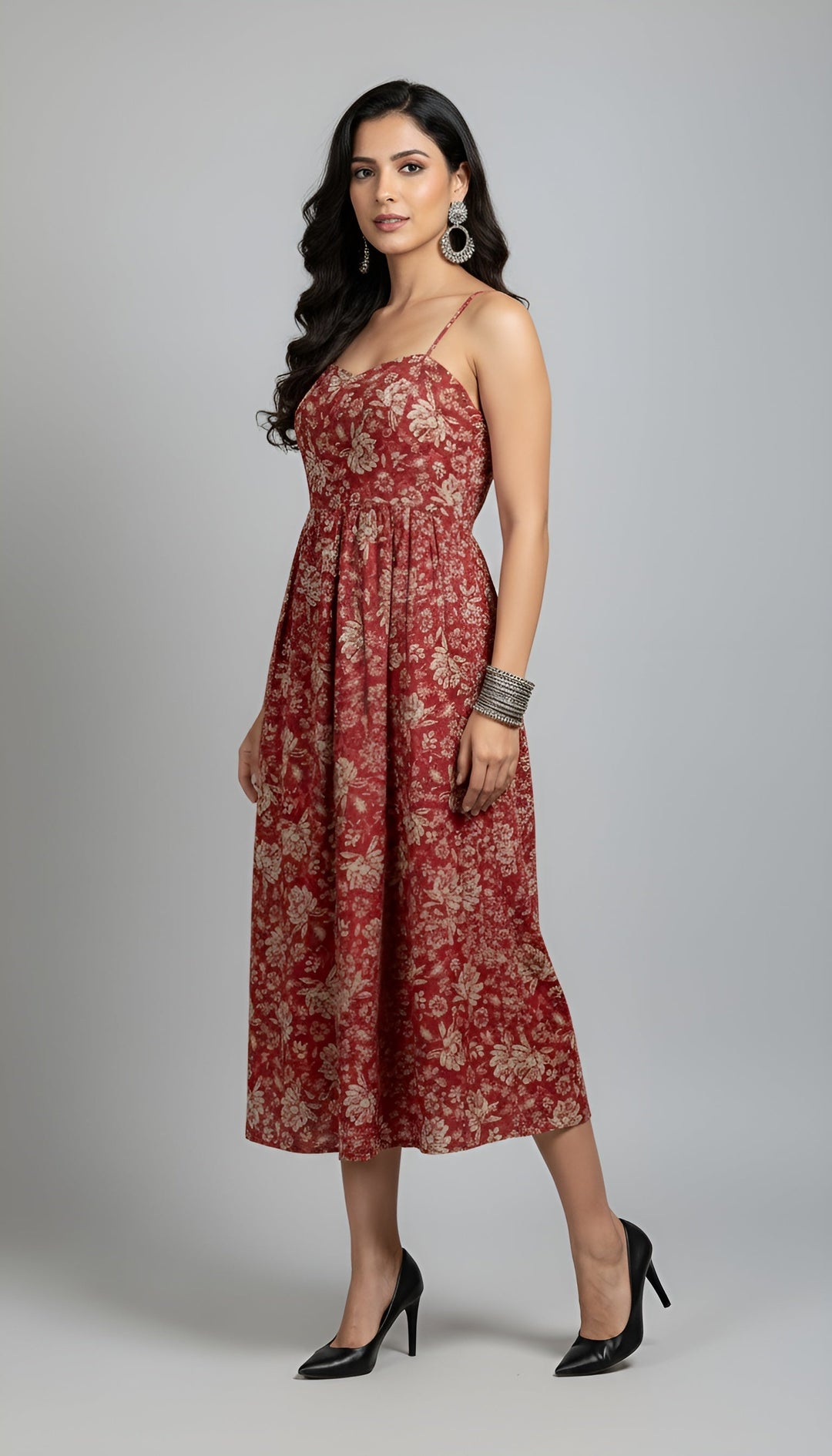 Printed Stylish Back Dress for Women