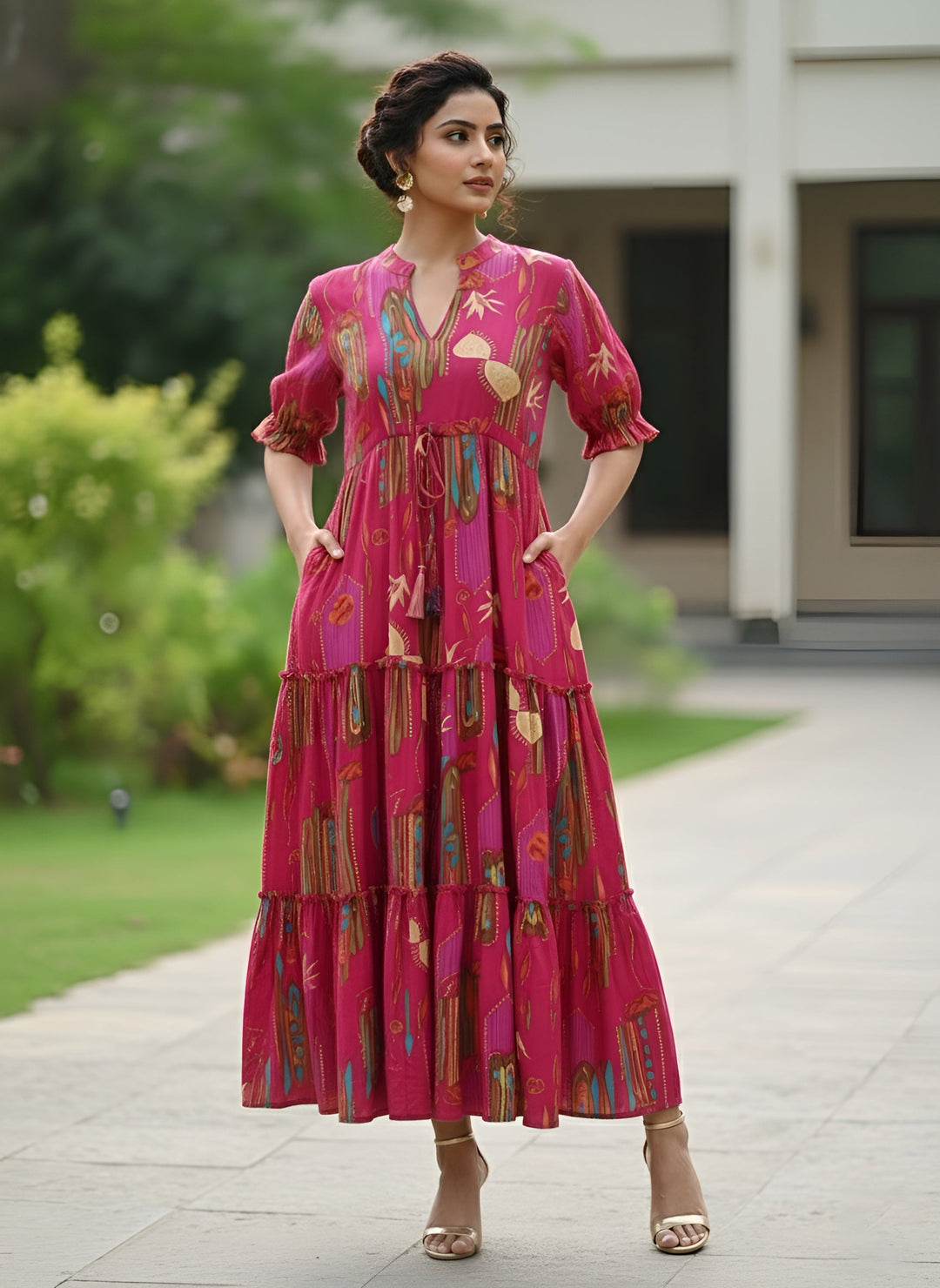 Floral Printed Dress for Women