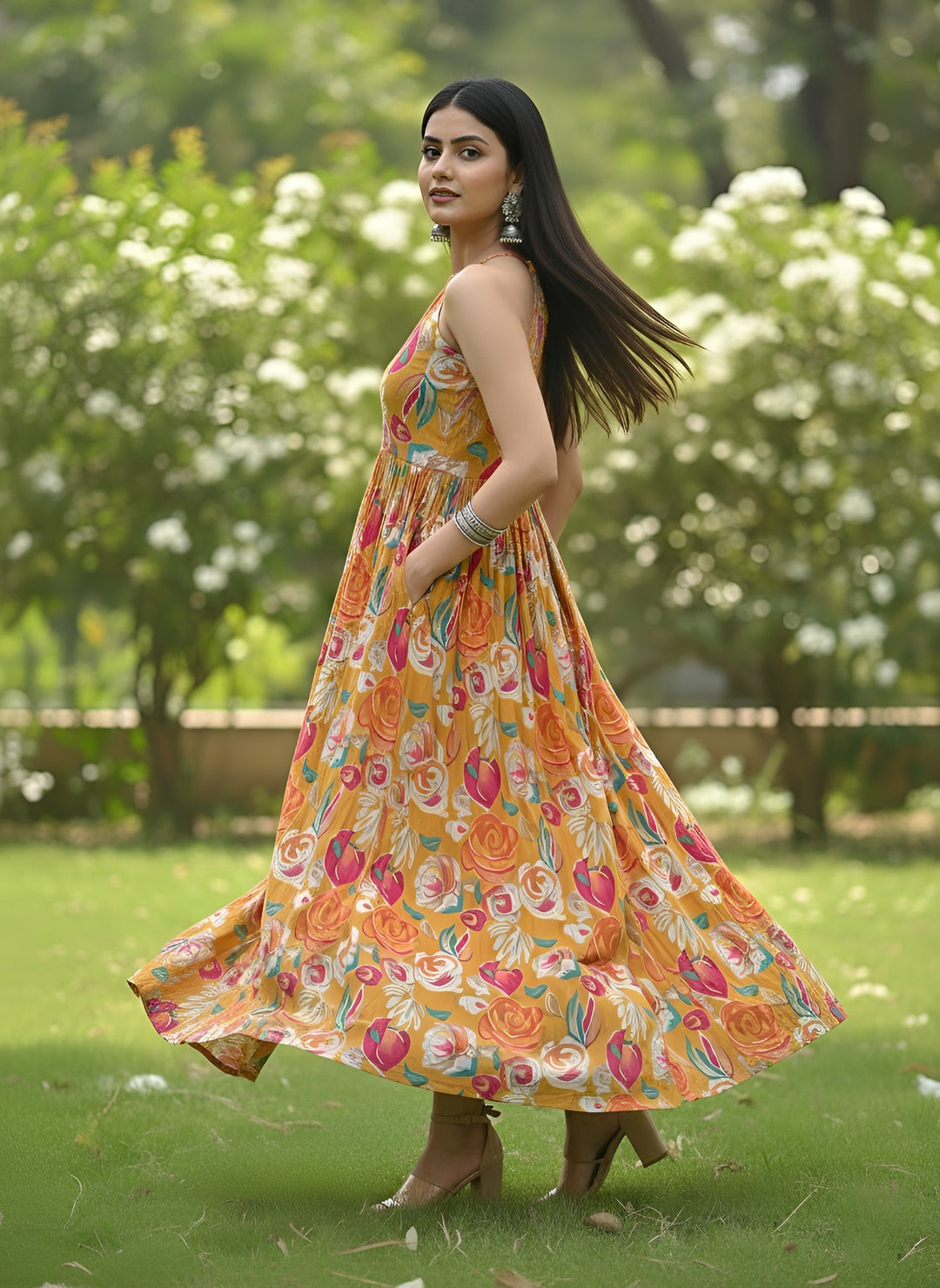 Floral Printed Dress for Women