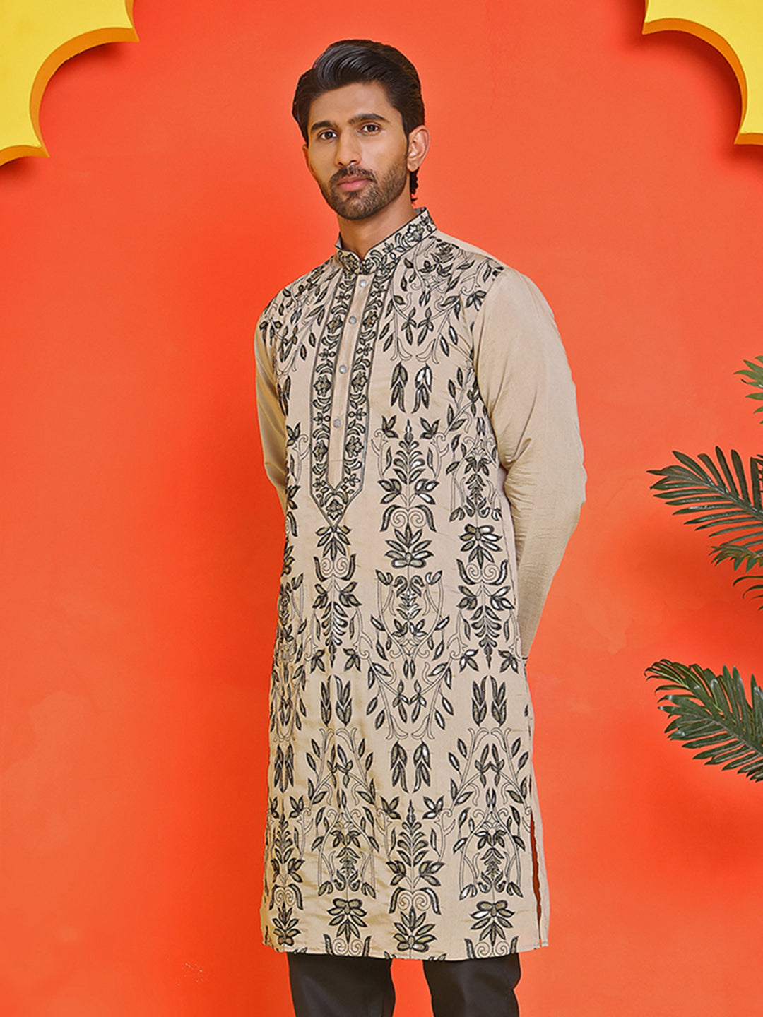Embroidered & Sequins Kurtas For Men