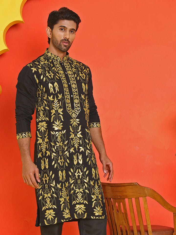 Embroidered & Sequins Kurtas For Men
