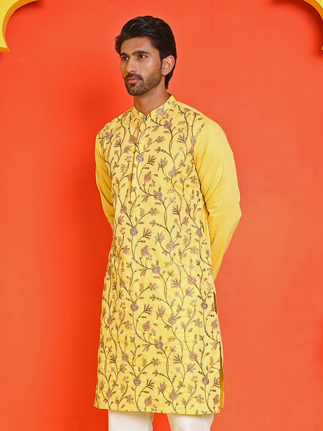 Floral Embroidered Straight Kurtas