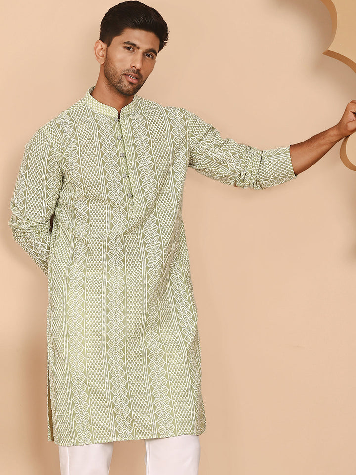Embroidered Cotton Kurtas