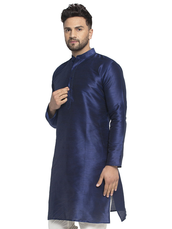 Men'S Solid Dupion Silk Kurtas