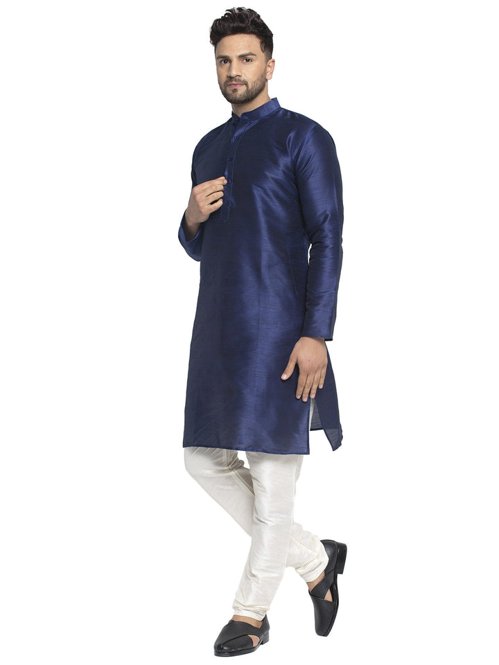 Men'S Solid Dupion Silk Kurtas
