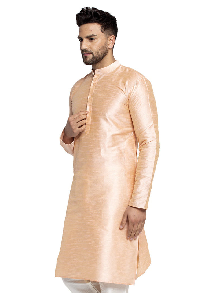 Men'S Solid Dupion Silk Kurtas