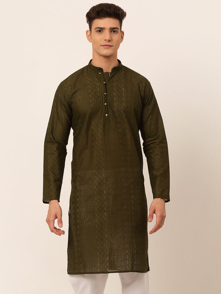 Men'S Embroiderd Kurtas