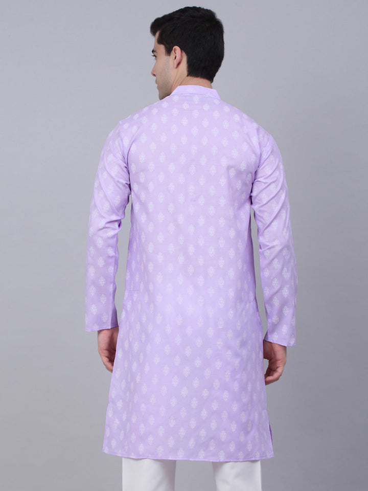 Men'S Cotton Floral Printed Kurtas