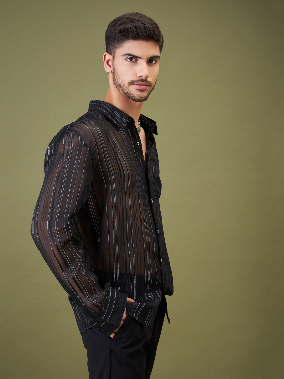 Unisex Lurex Relax Fit Shirt