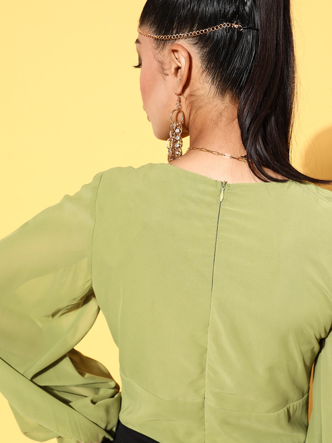 Women Volume Sleeve Jumpsuit