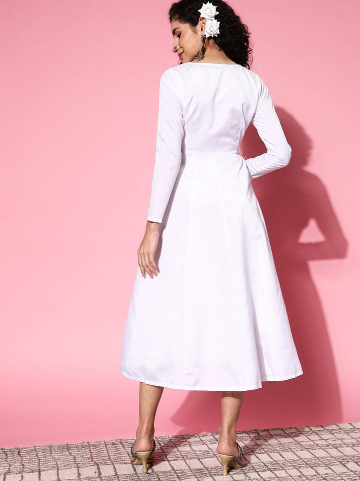 velvet Embroidered Jacket Anarkali Dress