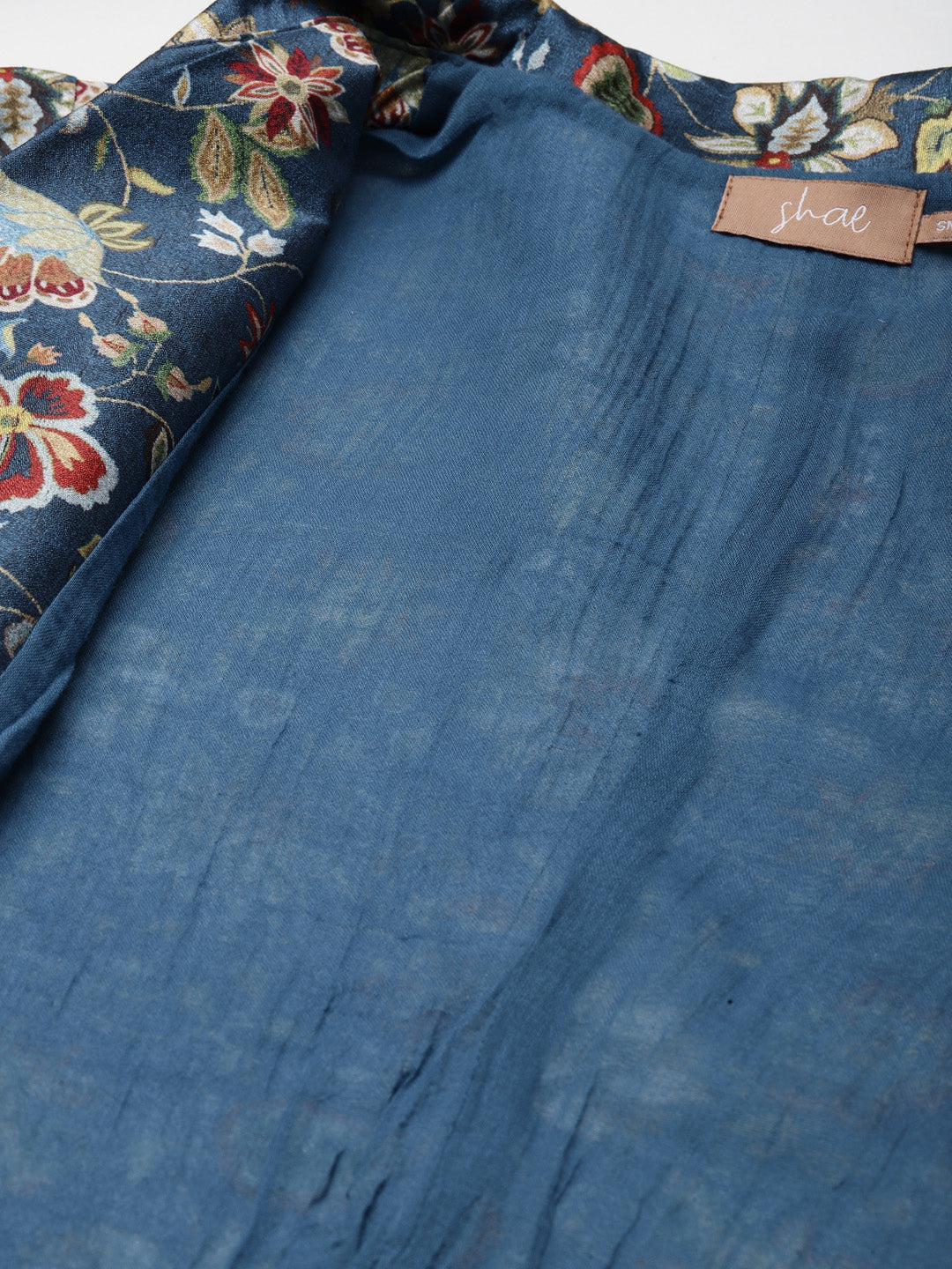 Floral Short Sleeves Blazer