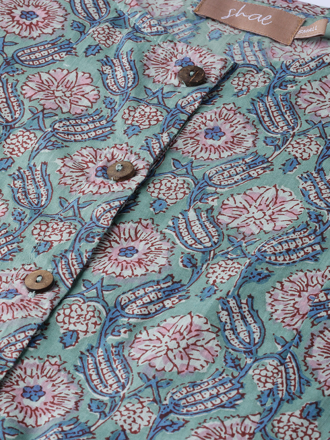 Floral Front Open Anarkali Kurta