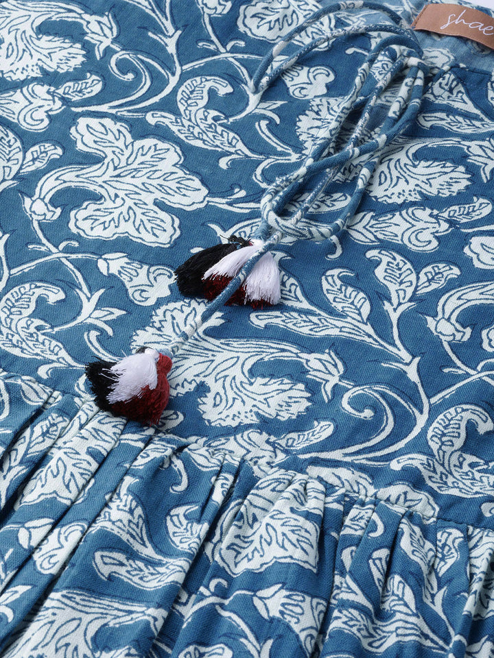 Floral Gathered Kurta