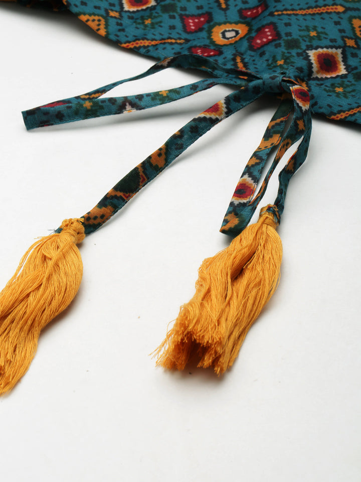 Womenpatola One Shoulder Crop Top